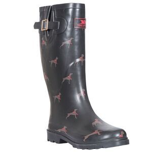 Trespass Womens/Ladies Samira Wellington Boots / Dog Print